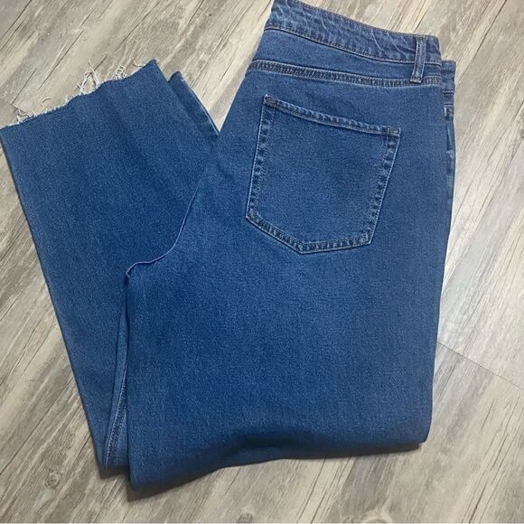NWT Wild Fable High rise Straight leg ankle jeans Medium Wash Size 18/34 casual - Picture 2 of 9